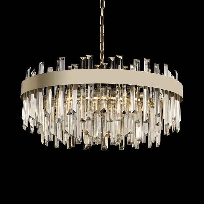 Люстра Citilux Лаура CL301282 цвет плафона/подвески Прозрачный, цвет арматуры Бежевый
