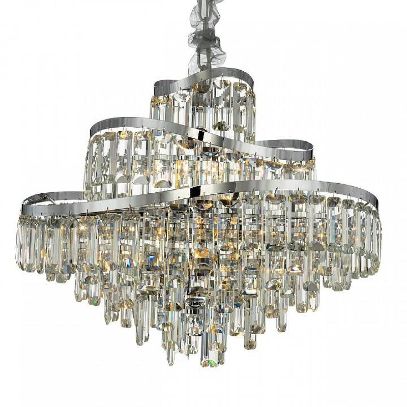 Люстра Citilux NA1AD CL315161 цвет плафона/подвески Прозрачный, цвет арматуры Хром