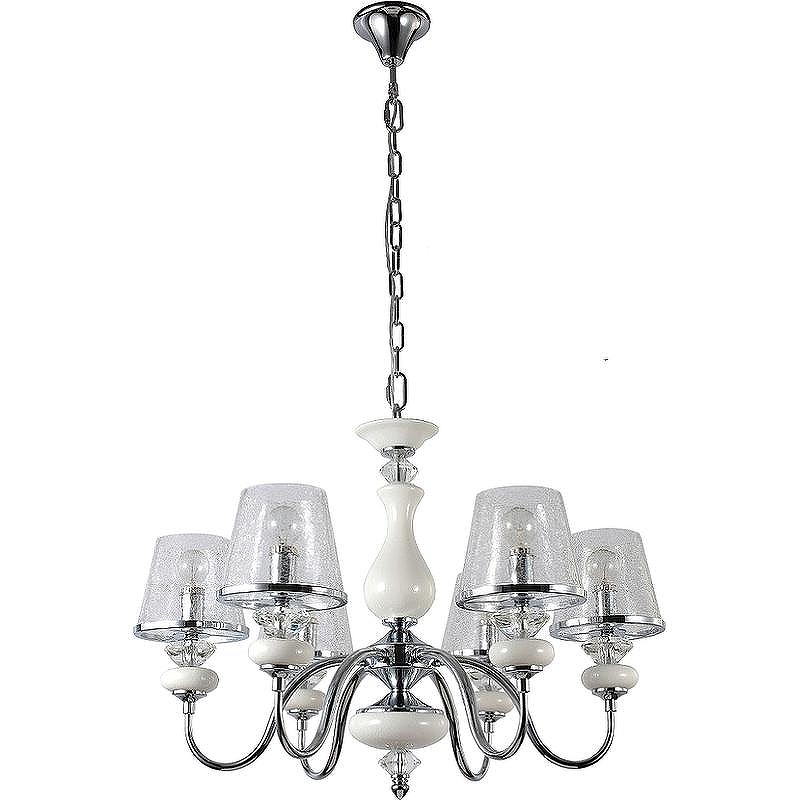 Люстра Crystal Lux Betis SP-PL6 цвет плафона/подвески Прозрачный, цвет арматуры Хром