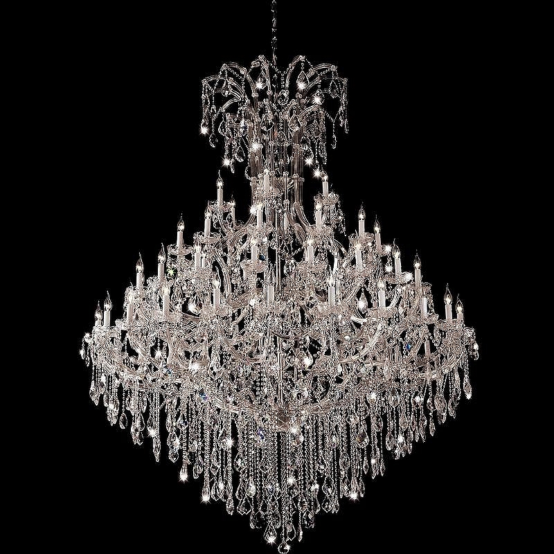 Люстра Crystal Lux Diva SP60 Chrome цвет плафона/подвески Прозрачный, цвет арматуры Прозрачный, Хром