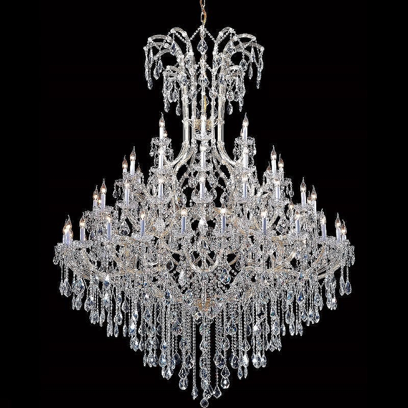 Люстра Crystal Lux Diva SP60 цвет плафона/подвески Прозрачный, цвет арматуры Золото, Прозрачный