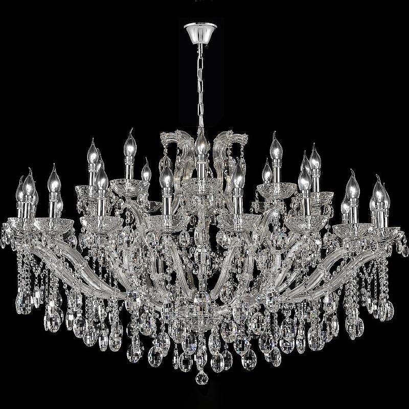 Люстра Crystal Lux Hollywood SP20+10 Chrome цвет плафона/подвески Прозрачный, цвет арматуры Хром