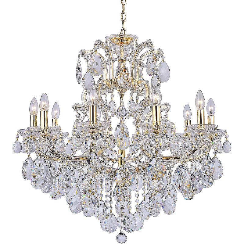 Люстра Crystal Lux Isabel SP11 Gold Transparent цвет плафона/подвески Прозрачный, цвет арматуры Золото