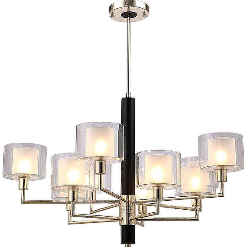 Люстра Crystal Lux Maestro SP-PL5+5 Gold цвет плафона/подвески Прозрачный, Белый, цвет арматуры Золото, Черный