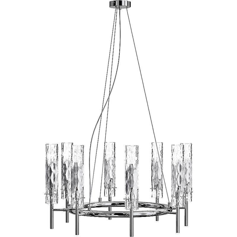 Люстра Crystal Lux Primavera SP8 Chrome цвет плафона/подвески Прозрачный, Хром, цвет арматуры Хром