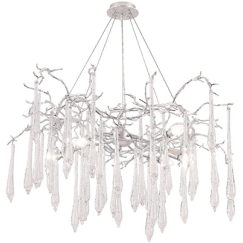 Люстра Crystal Lux Reina SP8 D1000 Silver Patina цвет плафона/подвески Прозрачный, цвет арматуры Серебро