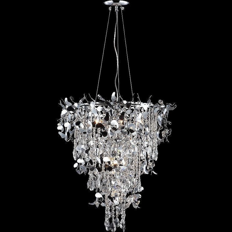 Люстра Crystal Lux Romeo SP10 Chrome D600 цвет плафона/подвески Прозрачный, цвет арматуры Хром