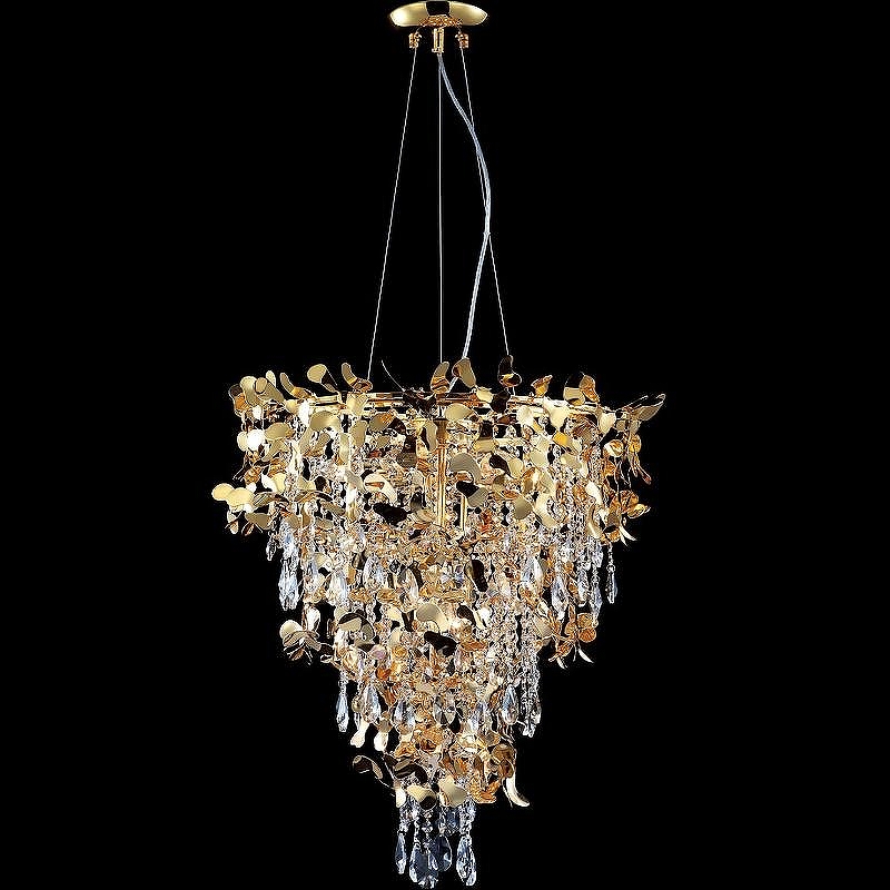 Люстра Crystal Lux Romeo SP10 Gold D600 цвет плафона/подвески Прозрачный, цвет арматуры Золото