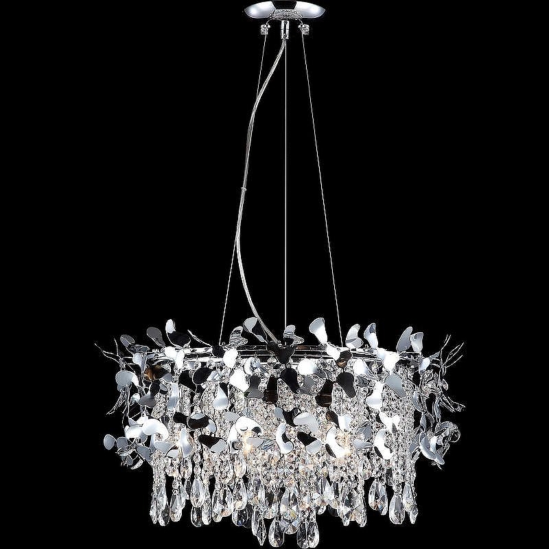 Люстра Crystal Lux Romeo SP6 Chrome D600 цвет плафона/подвески Прозрачный, цвет арматуры Хром