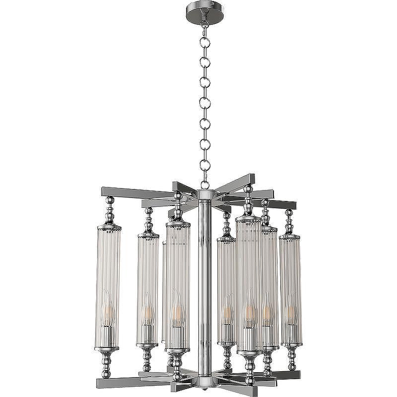 Люстра Crystal Lux Tomas SP8 D650 Chrome цвет плафона/подвески Прозрачный, цвет арматуры Хром