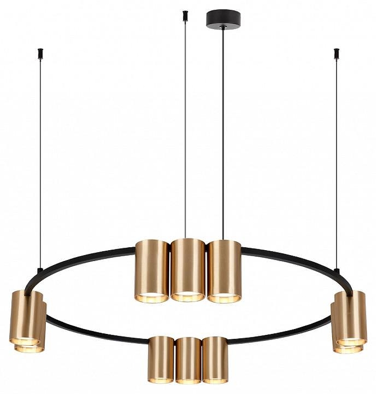 Люстра Denkirs Orb1t DK4065-BK+SG цвет плафона/подвески Золото, цвет арматуры Золото