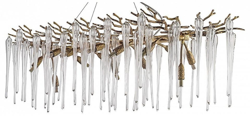 Люстра Dio D’Arte Tavenna Tavenna H 1.5.120x40.101 G цвет плафона/подвески Прозрачный, цвет арматуры Золото