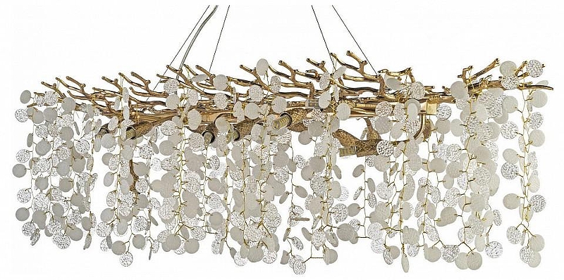 Люстра Dio D’Arte Tavenna Tavenna H 1.5.120x40.103 G цвет плафона/подвески Прозрачный, цвет арматуры Золото