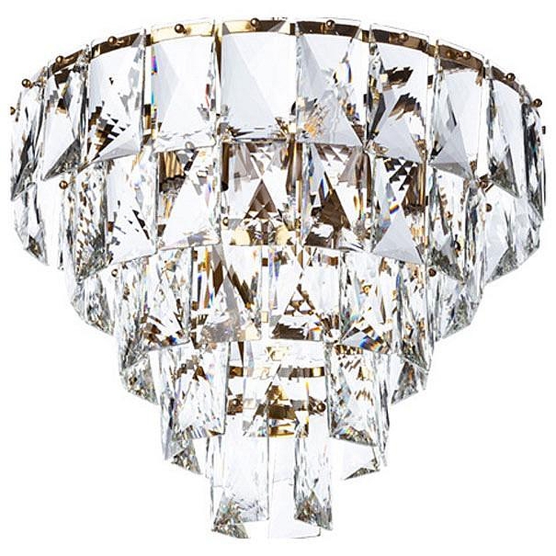 Люстра Divinare Chara 3508/17 LM-6 цвет плафона/подвески Прозрачный, цвет арматуры Латунь