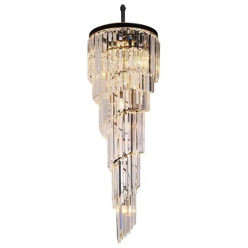 Люстра Divinare Charlotte 3011/01 SP-11 цвет плафона/подвески Прозрачный, цвет арматуры Черный