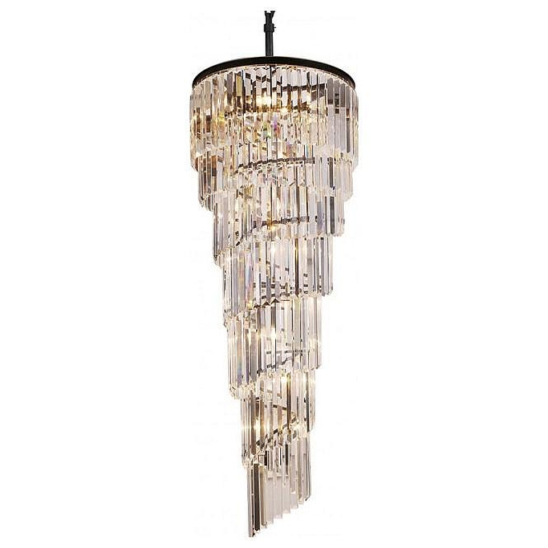 Люстра Divinare Charlotte 3011/01 SP-15 цвет плафона/подвески Прозрачный, цвет арматуры Черный