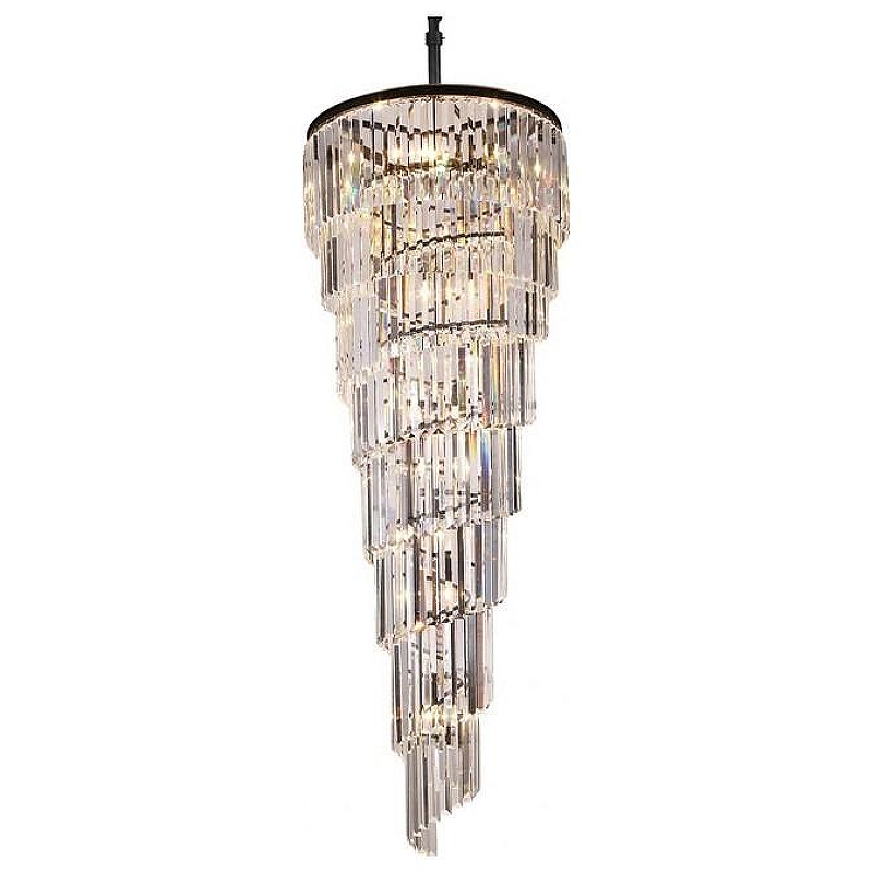 Люстра Divinare Charlotte 3011/01 SP-18 цвет плафона/подвески Прозрачный, цвет арматуры Черный