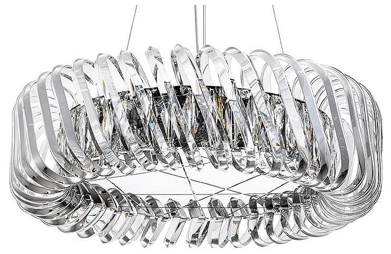 Люстра Divinare Megan 7568/02 LM-12 цвет плафона/подвески Прозрачный, цвет арматуры Хром