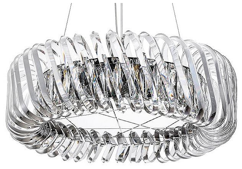 Люстра Divinare Megan 7568/02 LM-9 цвет плафона/подвески Прозрачный, цвет арматуры Хром