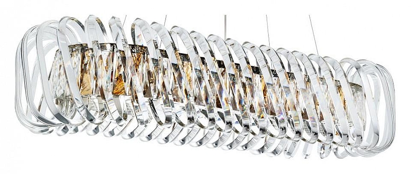 Люстра Divinare Megan 7568/18 SP-12 цвет плафона/подвески Прозрачный, цвет арматуры Бронза