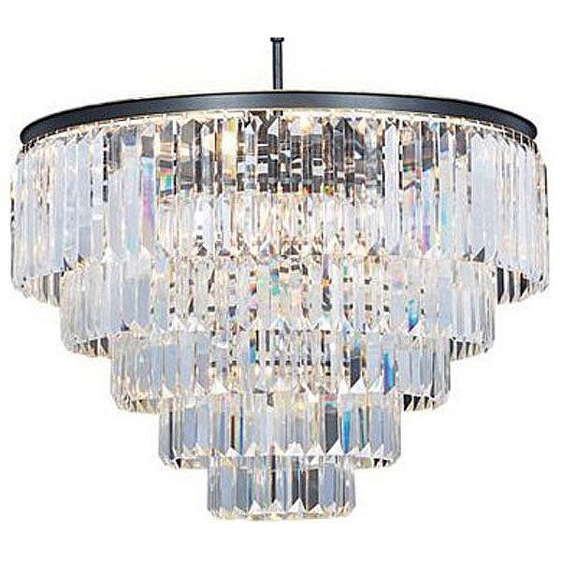 Люстра Divinare Nova 3001/01 LM-13 цвет плафона/подвески Прозрачный, цвет арматуры Черный, Золото
