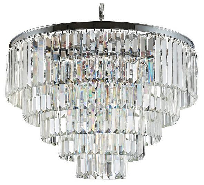 Люстра Divinare Nova 3001/02 LM-13 цвет плафона/подвески Прозрачный, цвет арматуры Хром
