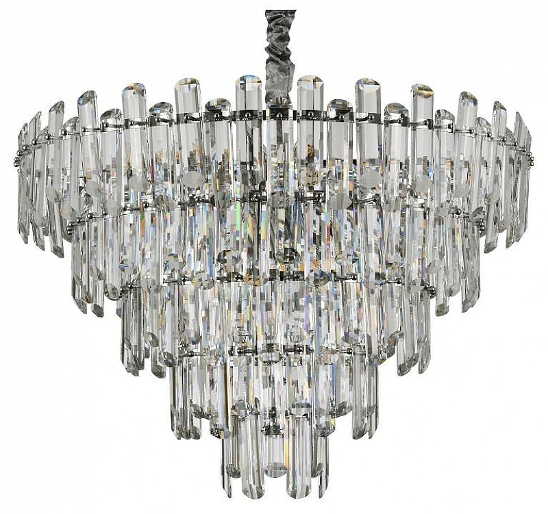 Люстра Divinare Rosie 3511/02 LM-16 цвет плафона/подвески Прозрачный, цвет арматуры Хром