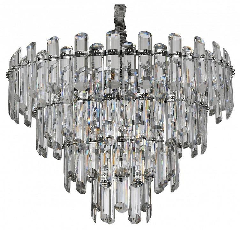 Люстра Divinare Rosie 3511/02 LM-8 цвет плафона/подвески Прозрачный, цвет арматуры Хром