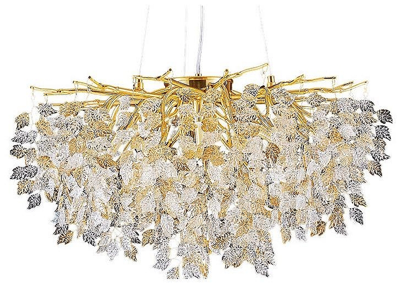 Люстра Divinare Salice 3136/01 SP-8 цвет плафона/подвески Оранжевый, цвет арматуры Золото