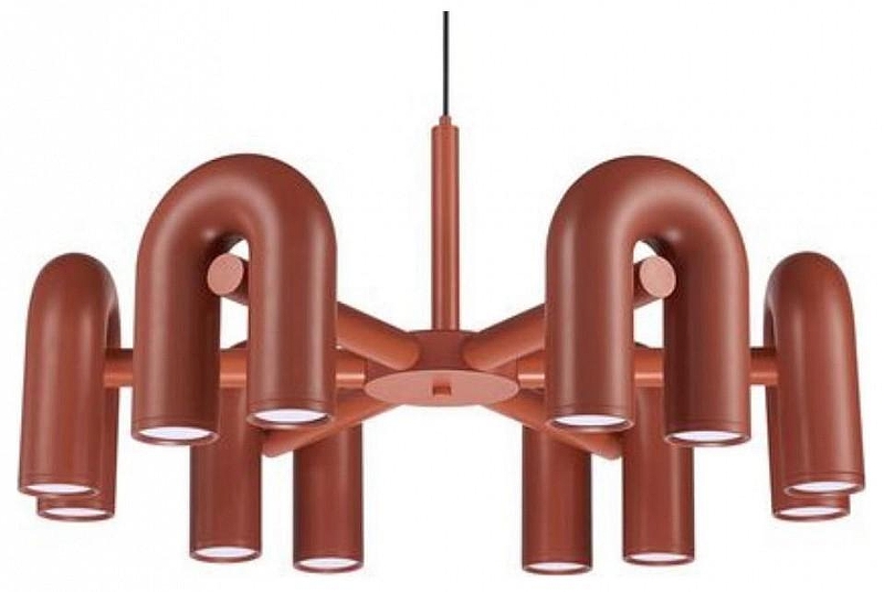 Люстра Divinare Twins 1092/34 PL-30 цвет плафона/подвески Коричневый, цвет арматуры Коричневый