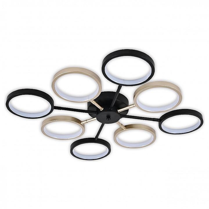 Люстра Escada 10262 10262/8LED цвет плафона/подвески Белый, Золото, Черный, цвет арматуры Черный