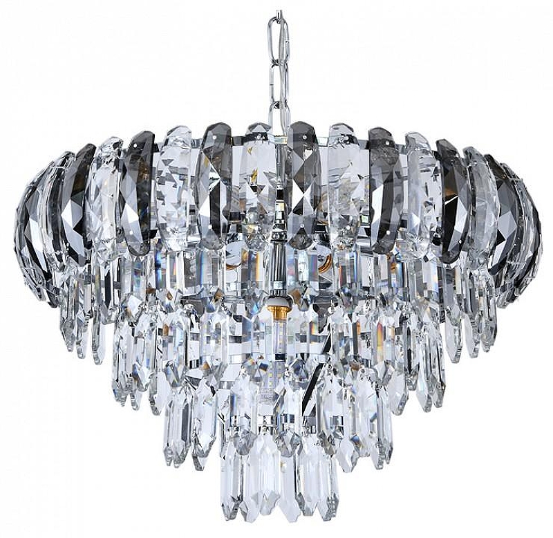 Люстра Escada 140008 140008/8P Chrome цвет плафона/подвески Светло-серый, Прозрачный, цвет арматуры Хром