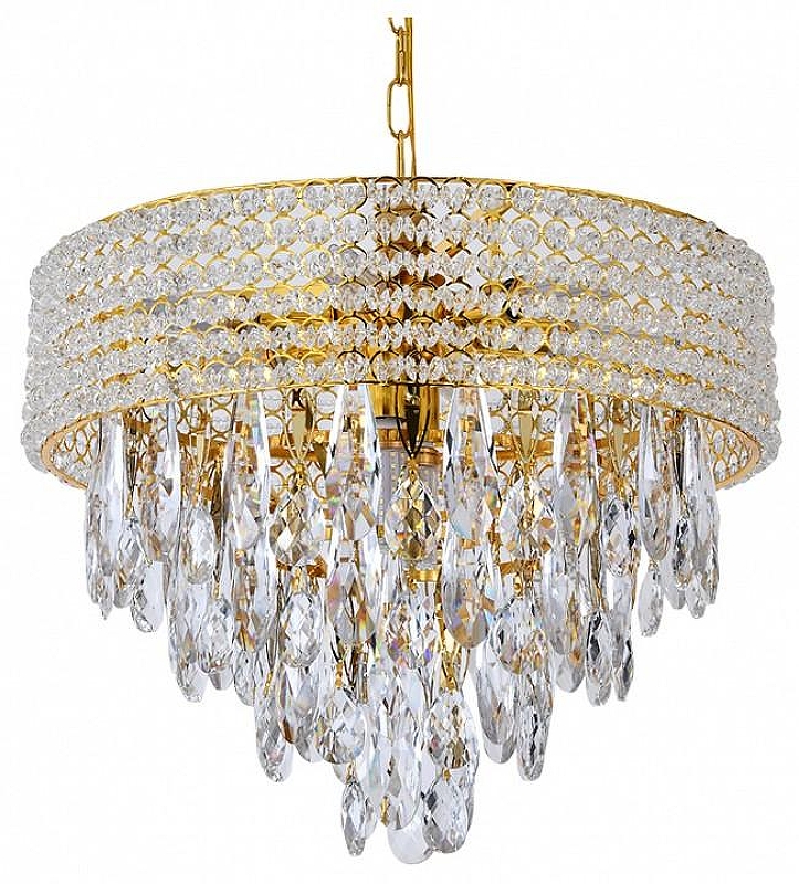 Люстра Escada 140009 140009/8P Gold цвет плафона/подвески Прозрачный, цвет арматуры Золото
