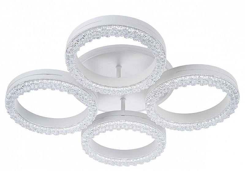 Люстра Escada Albus 10276/4LED APP цвет плафона/подвески Прозрачный, цвет арматуры Белый