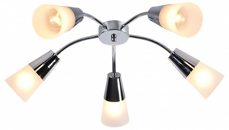Люстра Escada Aqu1leg1a 1100/5P Chrome цвет плафона/подвески Белый, цвет арматуры Хром