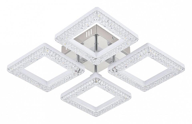 Люстра Escada Aquarius 10287/4LED цвет плафона/подвески Белый, Прозрачный, цвет арматуры Белый, Хром