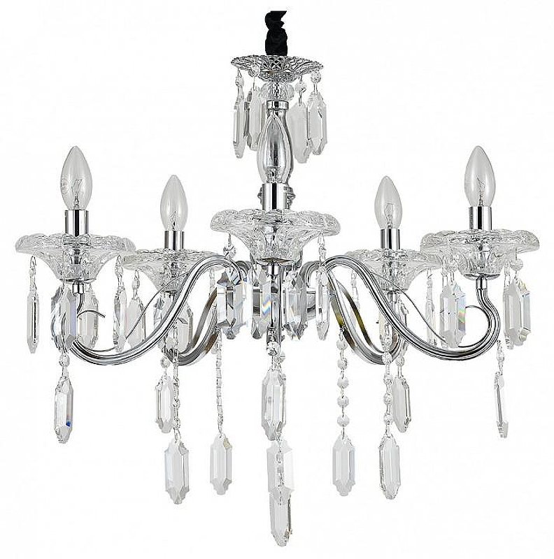 Люстра Escada Fantail 2111/5P Chrome цвет плафона/подвески Прозрачный, цвет арматуры Хром