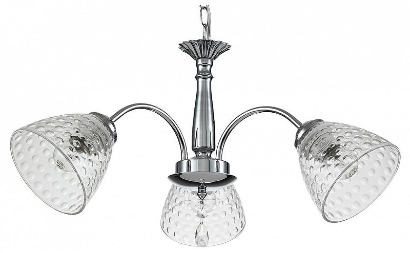 Люстра Escada Frees1a 658/3PL Chrome цвет плафона/подвески Прозрачный, цвет арматуры Хром