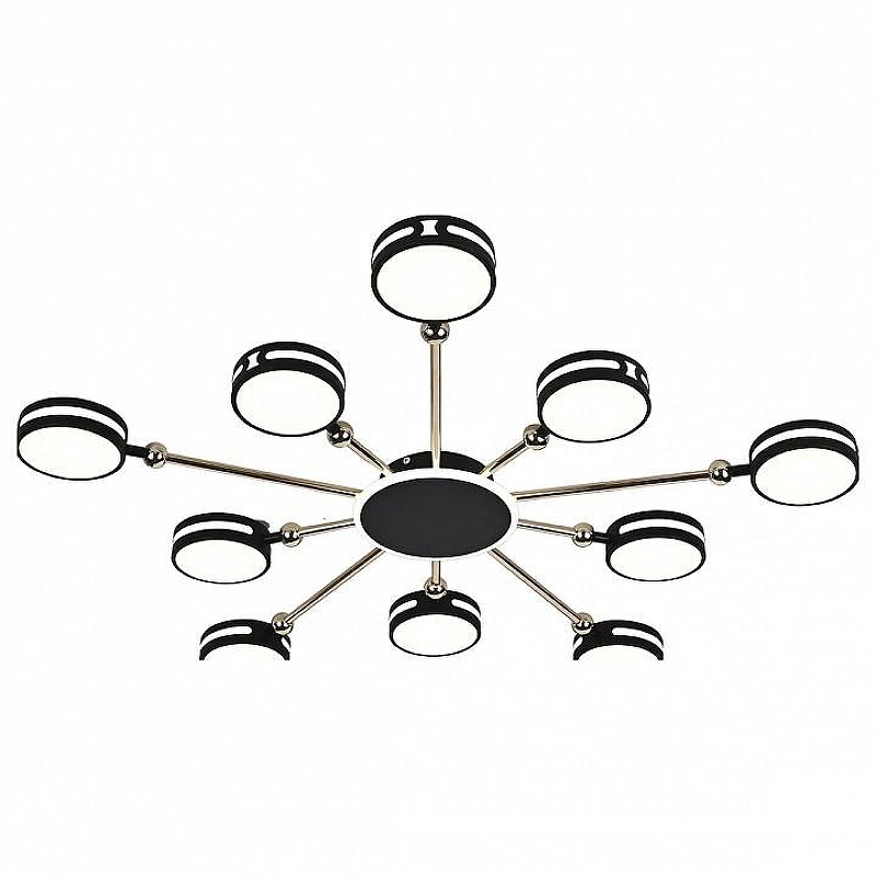 Люстра Escada Leda 10206/10LED BL цвет плафона/подвески Белый, Черный, цвет арматуры Золото, Черный