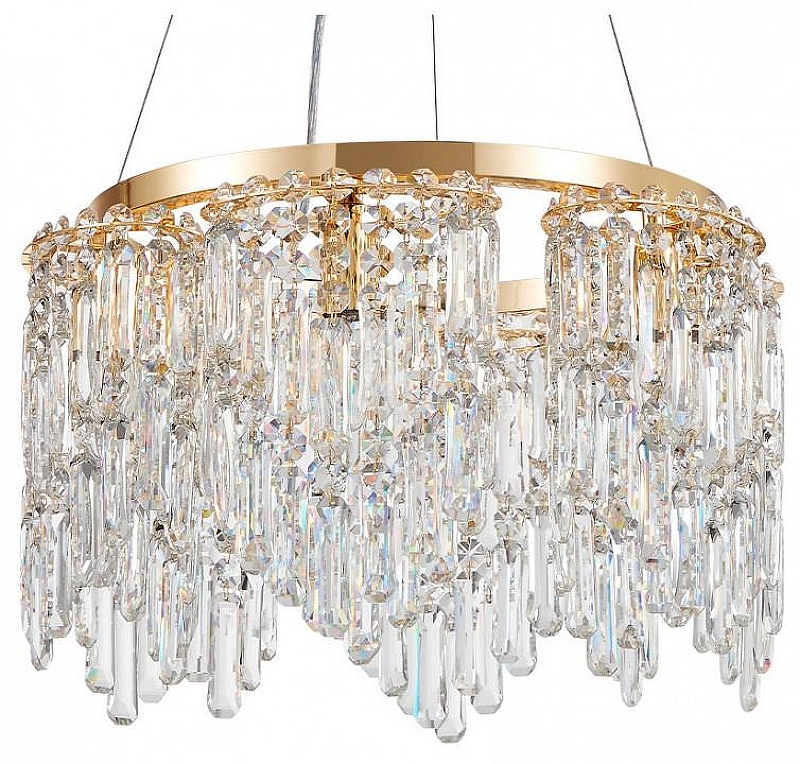 Люстра Favourite Diadem 4724-6P цвет плафона/подвески Прозрачный, цвет арматуры Золото