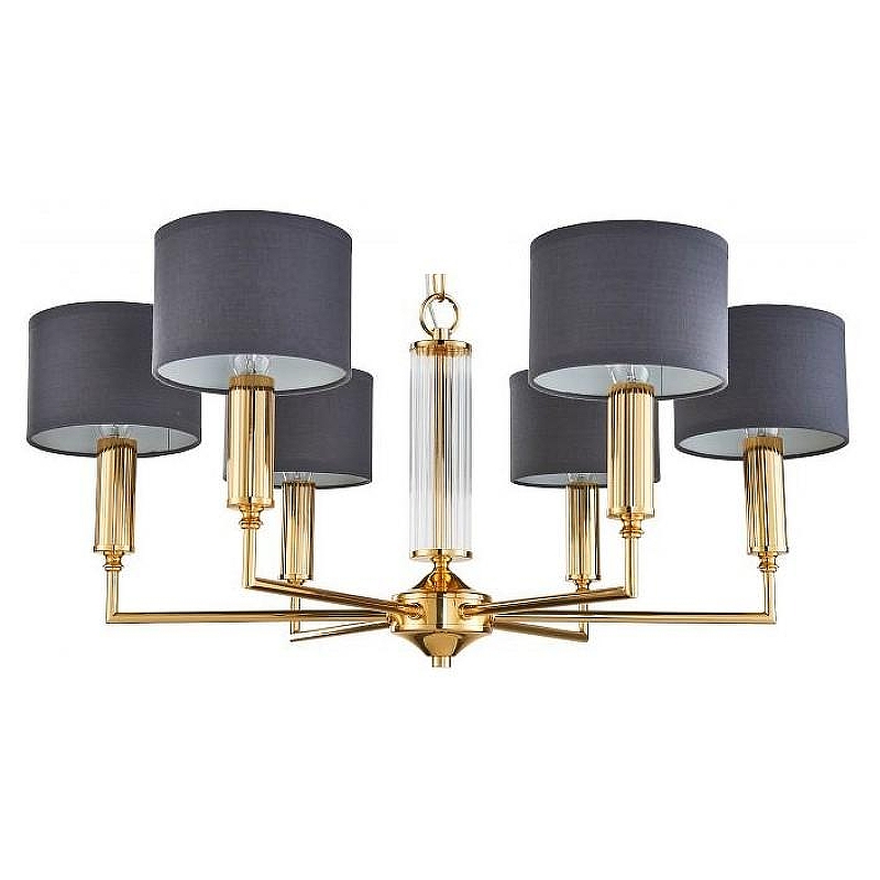 Люстра Favourite Laciness 2609-6P цвет плафона/подвески Прозрачный, Хром, цвет арматуры Золото