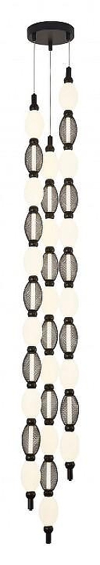 Люстра Favourite Perler 4560-3PC цвет плафона/подвески Белый, Черный, цвет арматуры Черный