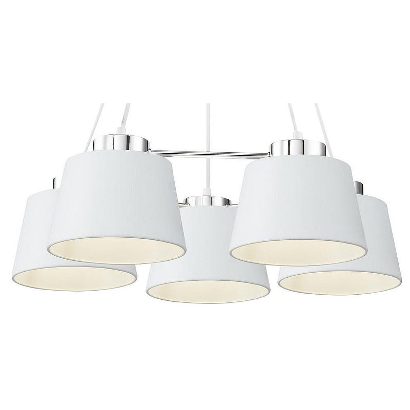 Люстра Freya Barbara FR5004PL-05CH цвет плафона/подвески Белый, цвет арматуры Хром