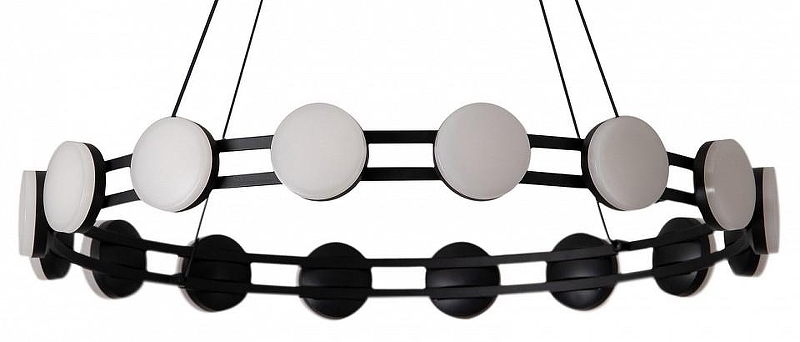 Люстра Freya Collar FR6180PL-L32B цвет плафона/подвески Белый, цвет арматуры Черный