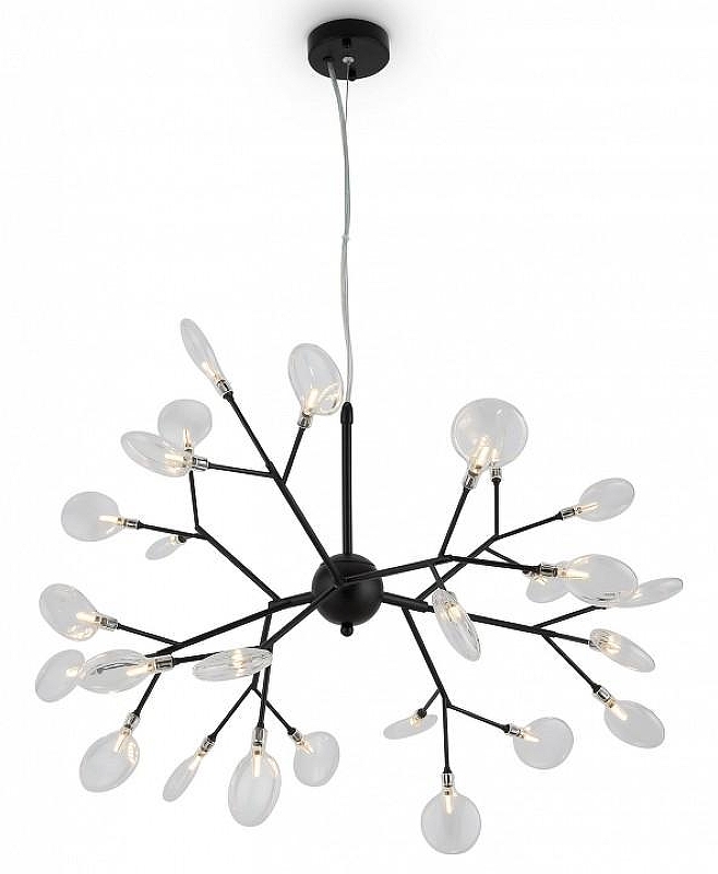 Люстра Freya Florencia FR5049PL-27B цвет плафона/подвески Прозрачный, цвет арматуры Черный