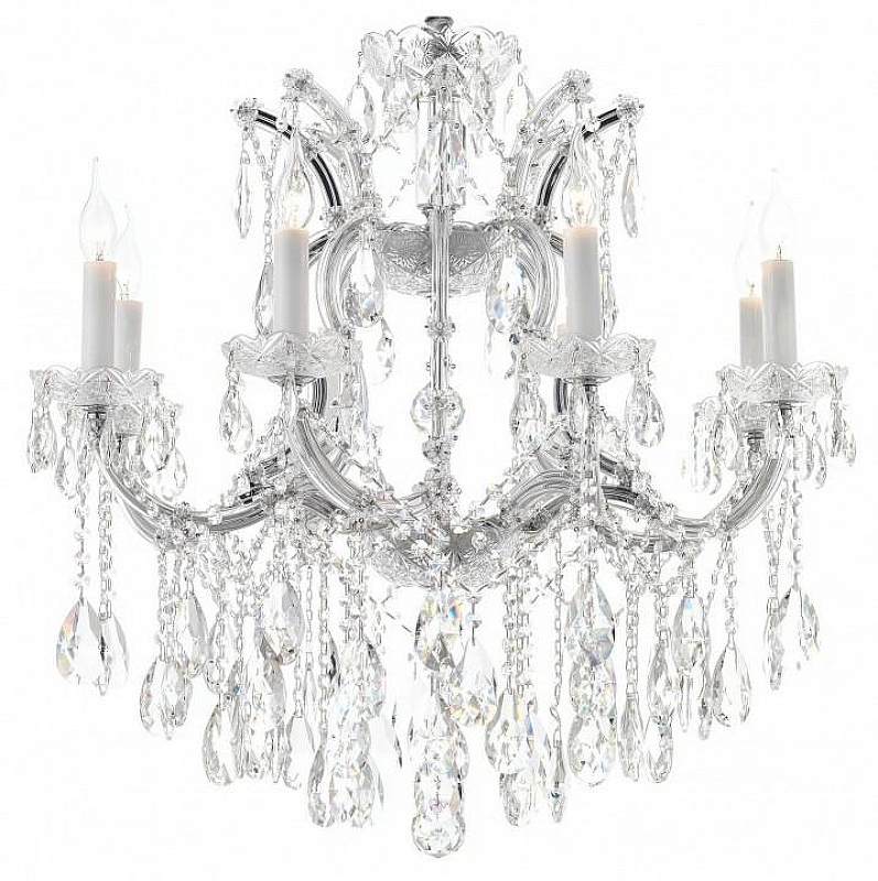 Люстра iLamp Diamond 6071-8 CR+CL цвет плафона/подвески Прозрачный, цвет арматуры Хром
