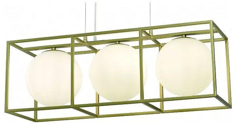 Люстра iLamp Golden P2484-3 GD цвет плафона/подвески Белый, цвет арматуры Золото
