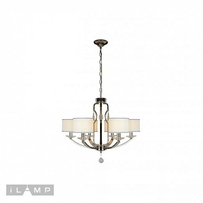 Люстра iLamp Urban 88189/6 CR цвет плафона/подвески Белый, Прозрачный, цвет арматуры Хром