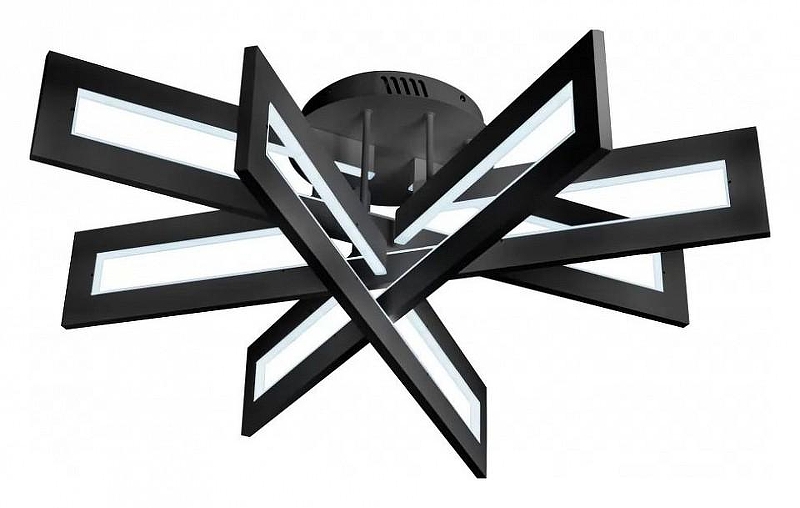 Люстра iLedex Stalker 9082-R800-X 128W BK цвет плафона/подвески Белый, Черный, цвет арматуры Черный