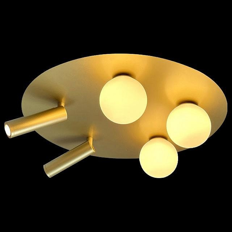 Люстра iLedex Telescope D4774-40 SGD цвет плафона/подвески Белый, Золото, цвет арматуры Золото